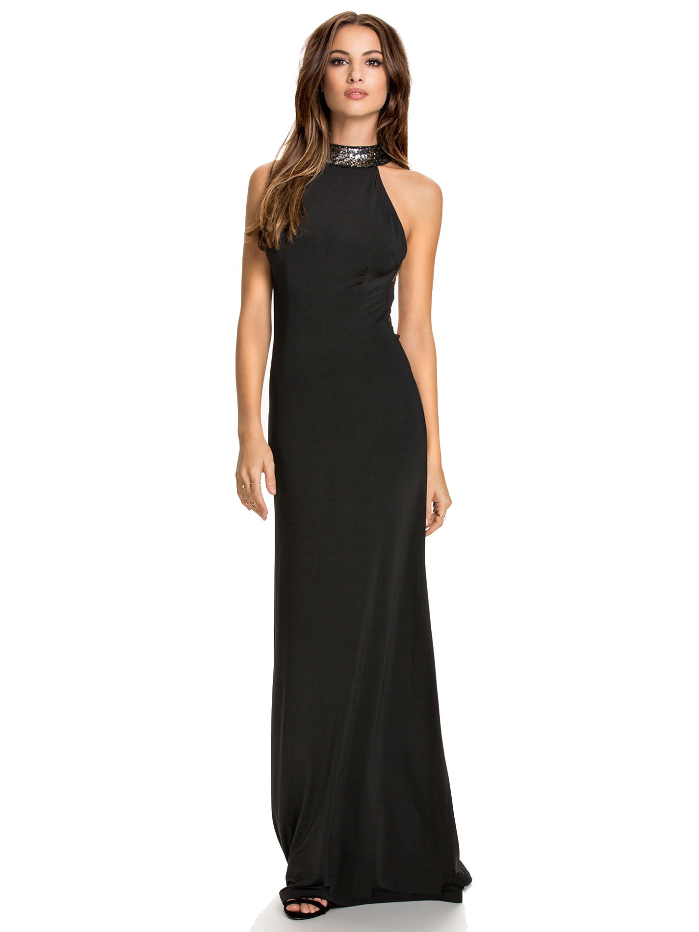 W25046-2 Halterneck party Dress